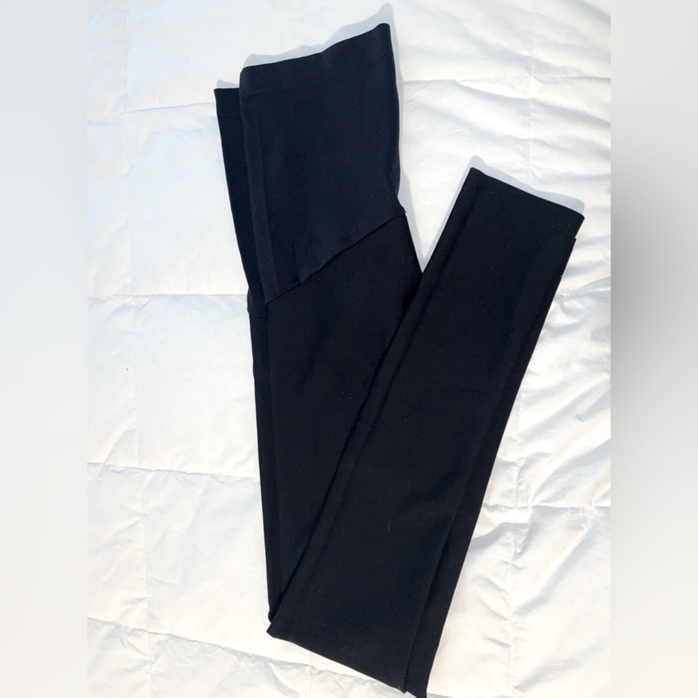 Buttery soft Sandpiper maternity leggings. Black, size small like-new condition